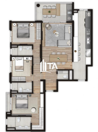 Imagem Imóvel com 3 Quartos à Venda, 110 m² em Cambuí - Campinas