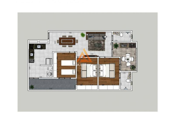 Imagem Apartamento com 2 Quartos à Venda, 89 m²
