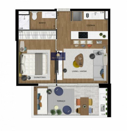 Imagem Apartamento com 1 Quarto à Venda, 51 m² em Barra Funda - São Paulo Imagem Apartamento com 1 Quarto à Venda, 51 m² em Barra Funda - São Paulo