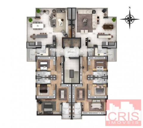 Imagem Apartamento com 3 Quartos à Venda, 195 m² em Cidade Alta - Bento Gonçalves