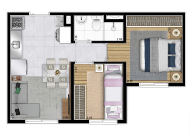 Apartamento com 2 Quartos à Venda, 32 m² em Barra Funda - São Paulo