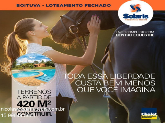 Imagem Terreno à Venda, 423 m² em Solaris - Boituva Imagem Terreno à Venda, 423 m² em Solaris - Boituva