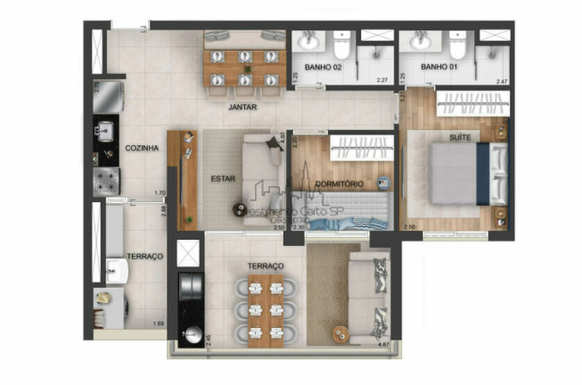 Imagem Apartamento com 2 Quartos à Venda, 66 m² em Quarta Parada - São Paulo Imagem Apartamento com 2 Quartos à Venda, 66 m² em Quarta Parada - São Paulo