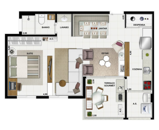 Imagem Apartamento com 3 Quartos à Venda, 58 m² em Morumbi - São Paulo Imagem Apartamento com 3 Quartos à Venda, 58 m² em Morumbi - São Paulo
