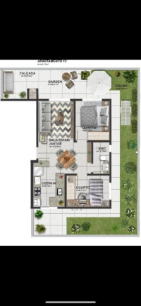 Imagem Apartamento com 2 Quartos à Venda, 44 m² em Bom Jesus - São José Dos Pinhais