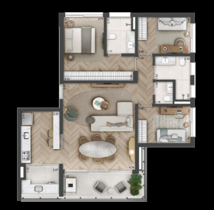 Imagem Imóvel com 1 Quarto à Venda, 33 m² em Sumaré - São Paulo