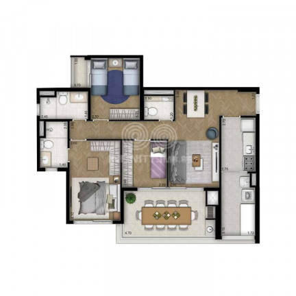 Imagem Apartamento com 3 Quartos à Venda, 88 m² em Vila Leopoldina - São Paulo
