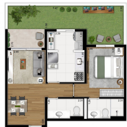 Imagem Apartamento com 1 Quarto à Venda, 59 m² em Ipiranga - São Paulo