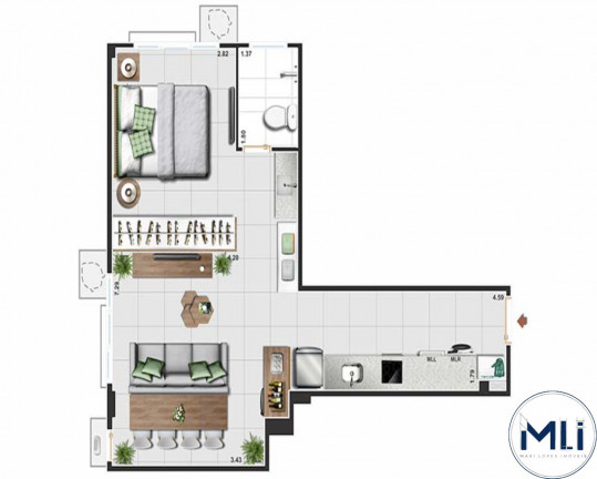 Imagem Imóvel com 1 Quarto à Venda, 49 m² em Copacabana - Rio De Janeiro