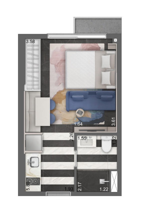 Imagem Imóvel com 1 Quarto à Venda, 24 m² em Menino Deus - Porto Alegre Imagem Imóvel com 1 Quarto à Venda, 24 m² em Menino Deus - Porto Alegre