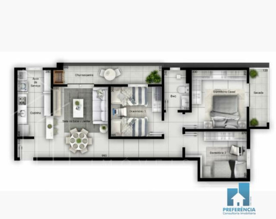 Imagem Apartamento com 3 Quartos à Venda, 138 m² em Uvaranas - Ponta Grossa Imagem Apartamento com 3 Quartos à Venda, 138 m² em Uvaranas - Ponta Grossa