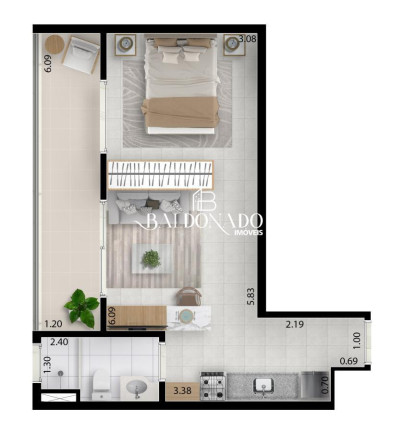 Imagem Apartamento à Venda, 39 m² em Bosque Flamboyant - Taubaté Imagem Apartamento à Venda, 39 m² em Bosque Flamboyant - Taubaté