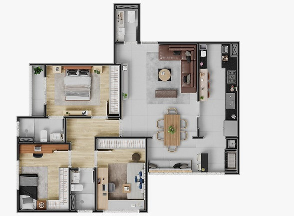 Imagem Imóvel com 3 Quartos à Venda, 101 m² em Vila Helena - Atibaia Imagem Imóvel com 3 Quartos à Venda, 101 m² em Vila Helena - Atibaia