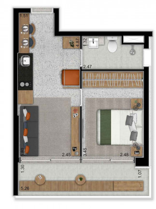 Imagem Loft com 1 Quarto à Venda, 25 m² em Moema - São Paulo