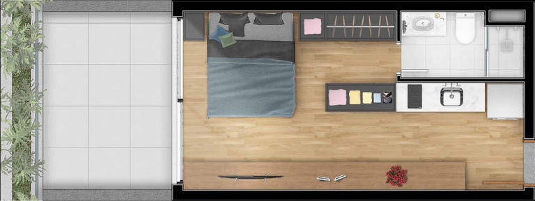 Imagem Apartamento com 1 Quarto à Venda, 36 m² em Petrópolis - Porto Alegre