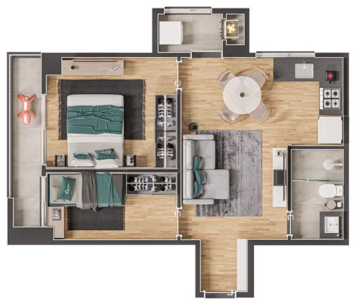 Imagem Apartamento com 3 Quartos à Venda, 76 m²