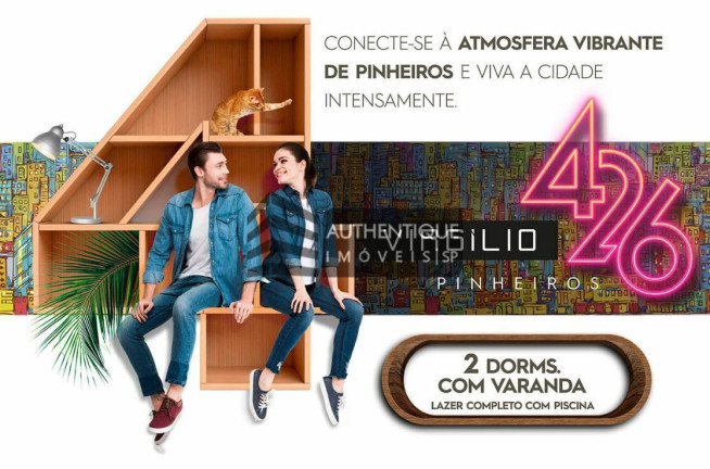 Imagem Apartamento com 2 Quartos à Venda, 39 m² em Pinheiros - São Paulo Imagem Apartamento com 2 Quartos à Venda, 39 m² em Pinheiros - São Paulo