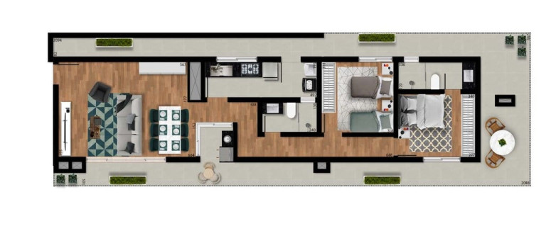 Imagem Cobertura com 2 Quartos à Venda, 85 m² em Capão Raso - Curitiba