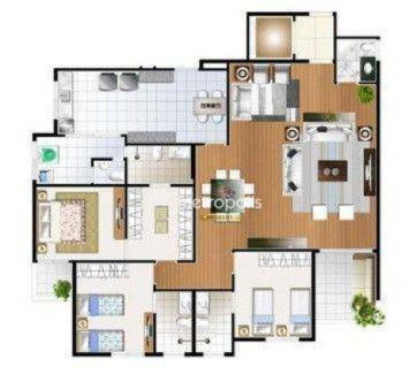Imagem Apartamento com 3 Quartos à Venda, 155 m² em Barcelona - São Caetano Do Sul Imagem Apartamento com 3 Quartos à Venda, 155 m² em Barcelona - São Caetano Do Sul