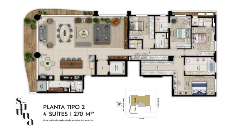 Imagem Apartamento com 4 Quartos à Venda, 268 m² em Setor Oeste - Goiânia