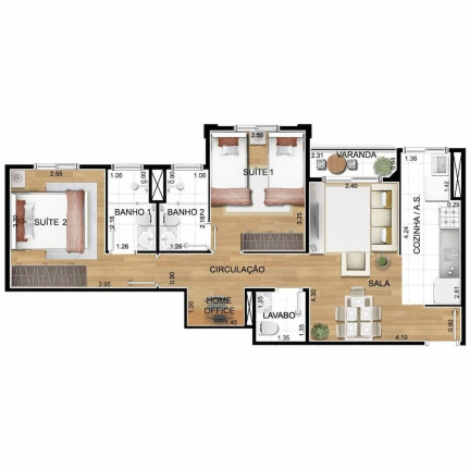 Imagem Imóvel com 2 Quartos à Venda, 55 m² em Vila Andrade - São Paulo