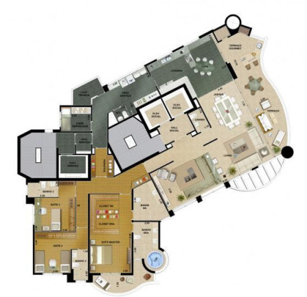 Imagem Apartamento com 4 Quartos à Venda, 265 m² em Anália Franco - São Paulo