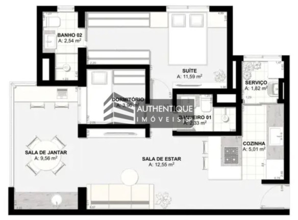 Imagem Apartamento com 2 Quartos à Venda, 58 m² em Brooklin - São Paulo Imagem Apartamento com 2 Quartos à Venda, 58 m² em Brooklin - São Paulo