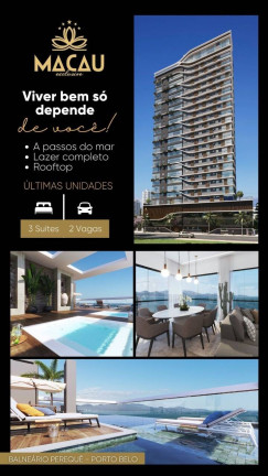 Imagem Apartamento com 3 Quartos à Venda, 117 m² em Balneário Perequê - Porto Belo