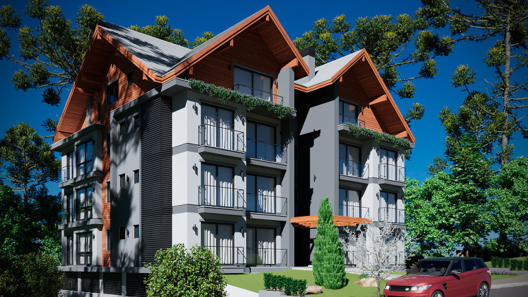 Imagem Apartamento com 2 Quartos à Venda, 73 m² em Moura - Gramado