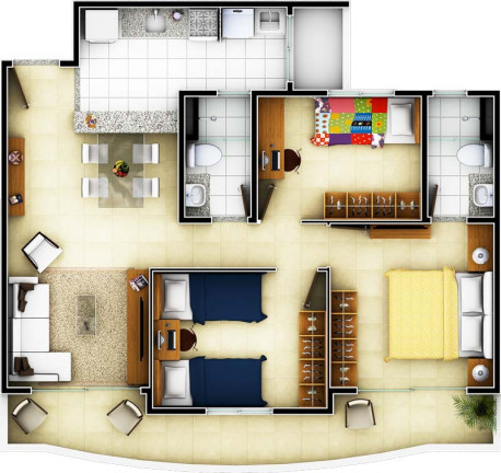 Imagem Apartamento com 3 Quartos à Venda, 71 m² em Engenheiro Luciano Cavalcante - Fortaleza Imagem Apartamento com 3 Quartos à Venda, 71 m² em Engenheiro Luciano Cavalcante - Fortaleza