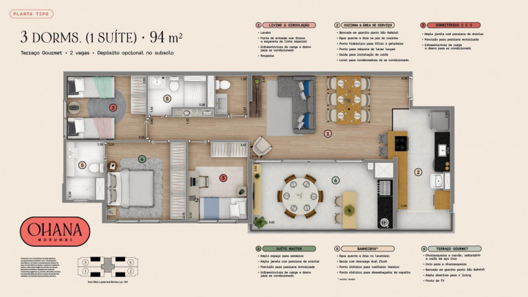 Imagem Imóvel com 3 Quartos à Venda, 94 m² em Vila Andrade - São Paulo