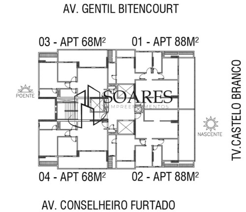 Imagem Apartamento com 2 Quartos à Venda, 68 m² em São Brás - Belém Imagem Apartamento com 2 Quartos à Venda, 68 m² em São Brás - Belém