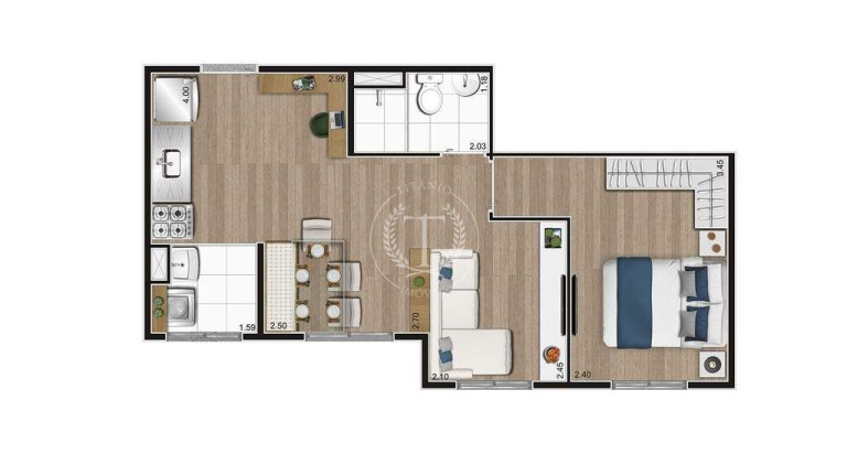 Imagem Apartamento com 2 Quartos à Venda, 35 m² em Mooca - São Paulo