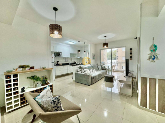 Apartamento com 2 Quartos à Venda, 88 m² em Jardim Astúrias - Guarujá
