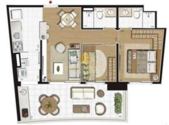 Imagem Apartamento com 2 Quartos à Venda, 69 m² em Pinheiros - São Paulo