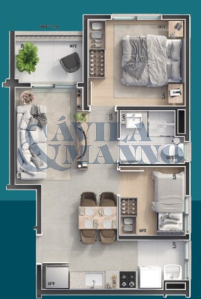 Apartamento com 2 Quartos à Venda, 43 m² em Mooca - São Paulo