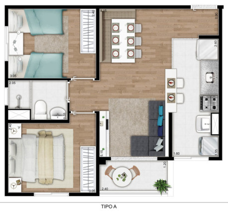 Imagem Apartamento com 2 Quartos à Venda, 48 m² em Penha - São Paulo