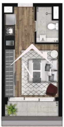 Imagem Apartamento com 1 Quarto à Venda, 23 m² em Cerqueira César - São Paulo