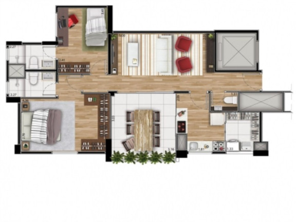 Imagem Imóvel com 2 Quartos à Venda, 139 m² em Panamby - Sao Paulo Imagem Imóvel com 2 Quartos à Venda, 139 m² em Panamby - Sao Paulo