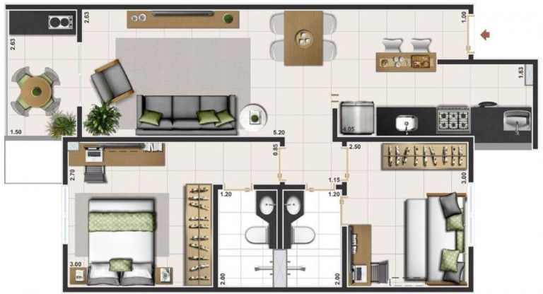 Imagem Imóvel com 2 Quartos à Venda, 57 m² em Taquara - Rio De Janeiro