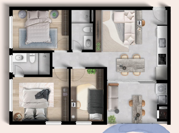 Imagem Apartamento com 3 Quartos à Venda, 92 m² em Juvevê - Curitiba