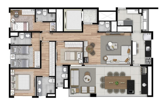 Imagem Apartamento com 4 Quartos à Venda, 146 m² em Ipiranga - São Paulo Imagem Apartamento com 4 Quartos à Venda, 146 m² em Ipiranga - São Paulo