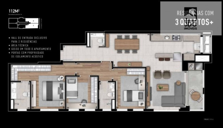 Imagem Apartamento com 3 Quartos à Venda, 112 m² em Bigorrilho - Curitiba Imagem Apartamento com 3 Quartos à Venda, 112 m² em Bigorrilho - Curitiba