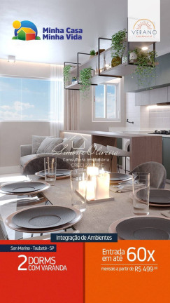 Imagem Apartamento com 2 Quartos à Venda, 45 m² em Chácara São Manoel - Taubaté Imagem Apartamento com 2 Quartos à Venda, 45 m² em Chácara São Manoel - Taubaté