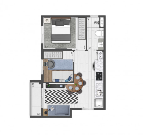 Imagem Apartamento com 1 Quarto à Venda, 27 m² em Moema - São Paulo