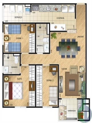Imagem Imóvel com 3 Quartos à Venda, 84 m² em Barcelona - São Caetano Do Sul