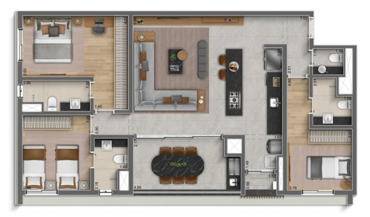 Imagem Apartamento com 3 Quartos à Venda, 159 m² em Perdizes - São Paulo