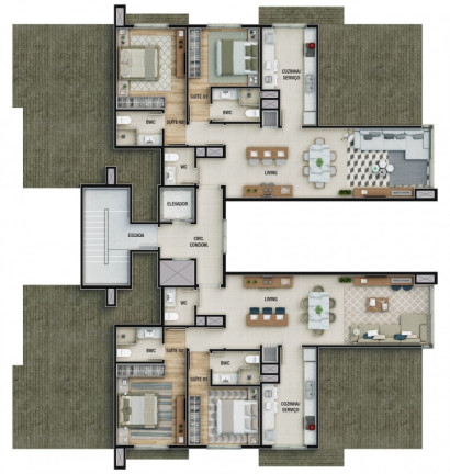 Imagem Apartamento com 2 Quartos à Venda, 82 m² em Planalto - Gramado