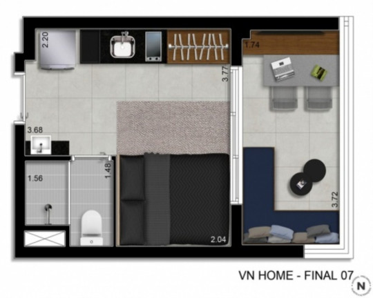 Imagem Apartamento com 1 Quarto à Venda, 24 m² em Paraíso - São Paulo