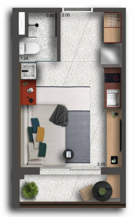 Imagem Imóvel com 1 Quarto à Venda, 38 m² em Paraíso - São Paulo